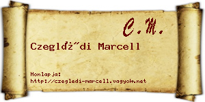 Czeglédi Marcell névjegykártya